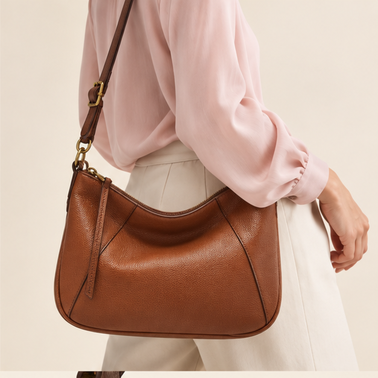 Fossil Skylar Crossbody Bag Brandy NEW