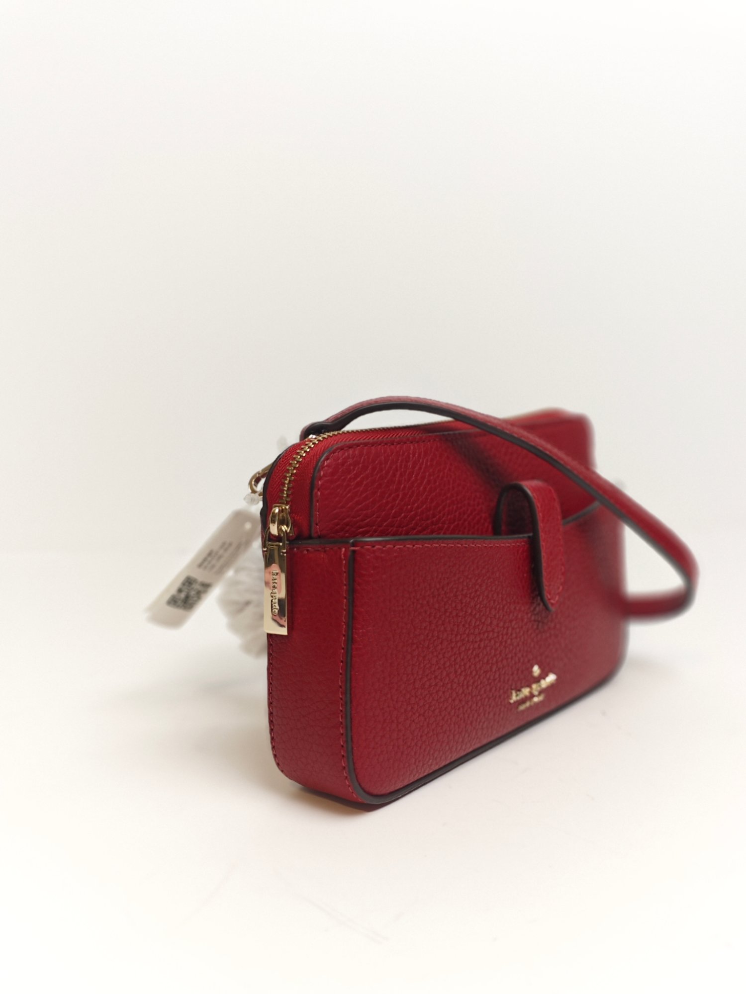 TJKS-63432 Kate Spade Leila Small Tab Crossbody Bag Red Curran NEW NETT