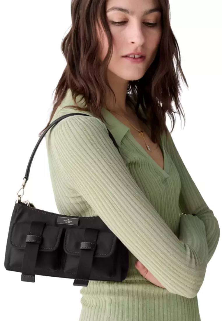 Kate Spade Carter Small Cargo Crossbody Bag Black NEW