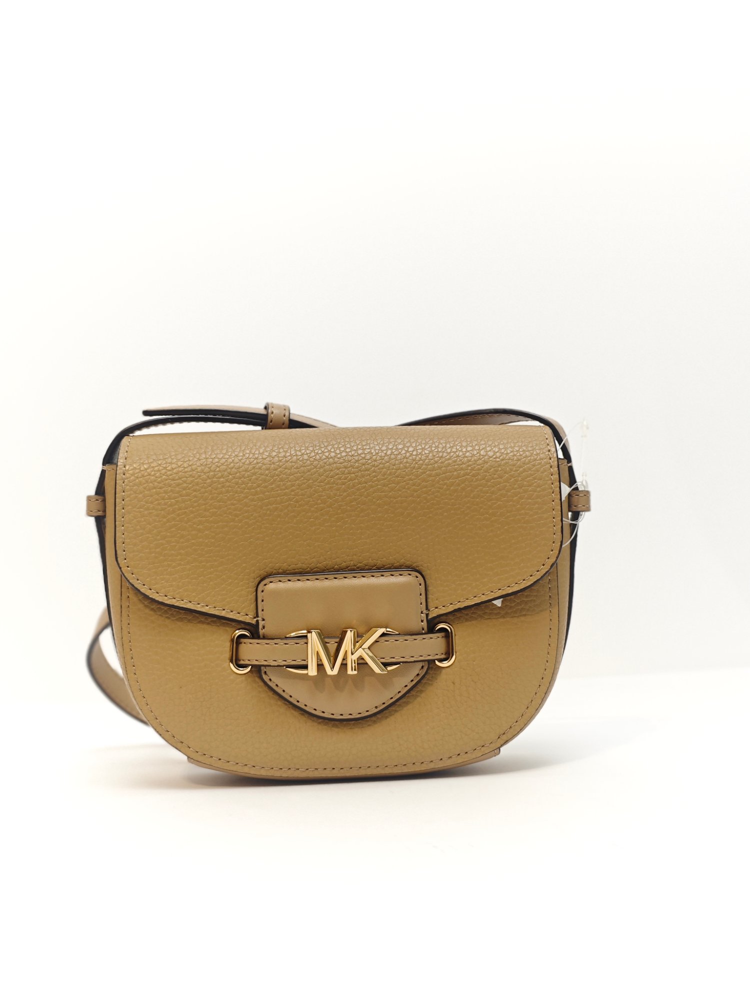 TJMK-62932 Michael Kors Reed Small Saddle Crossbody Bag Camel PRELOVED