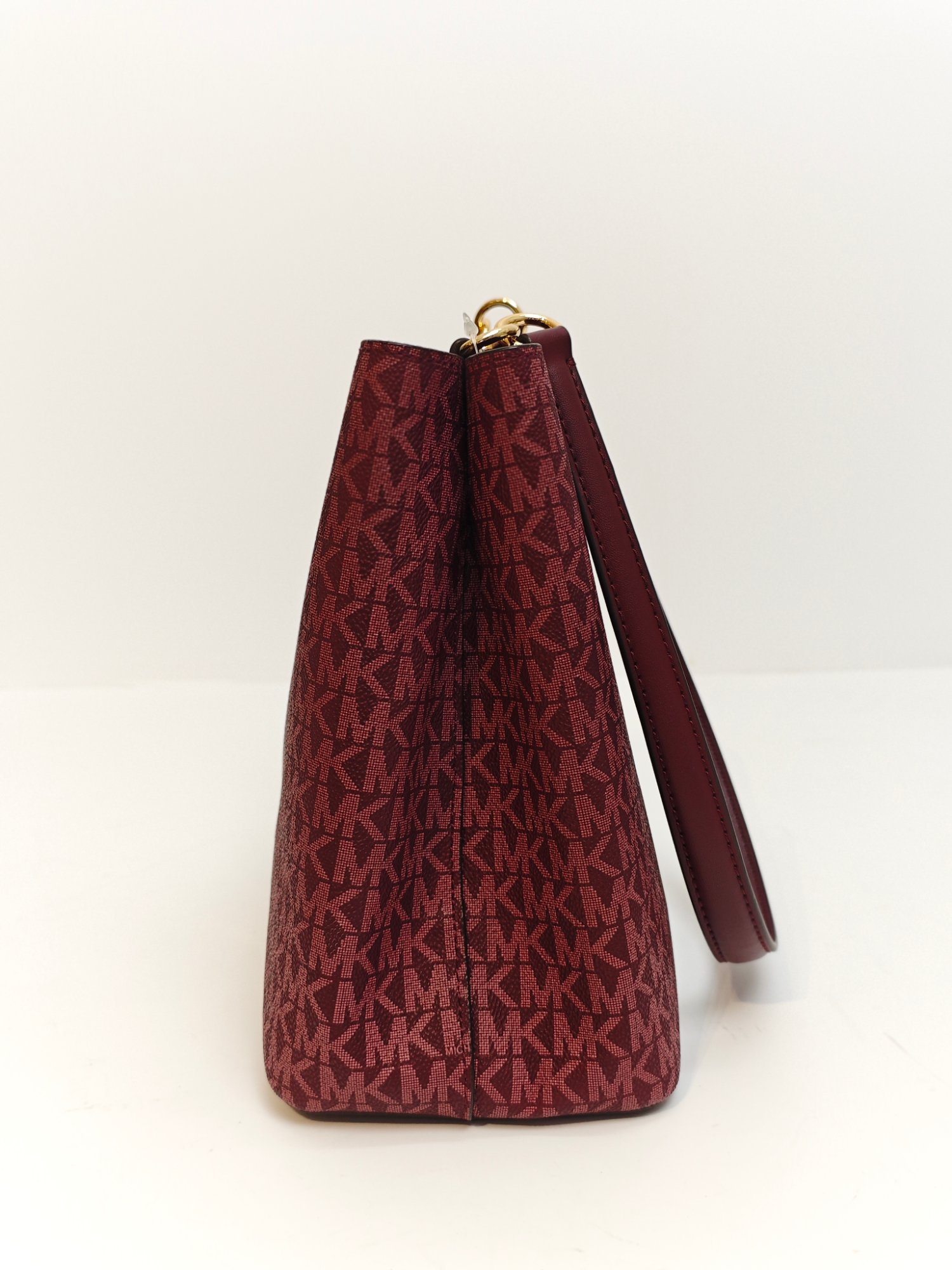 TJMK-63264 Michael Kors Pratt Medium Bucket Shoulder Bag Oxblood NBU