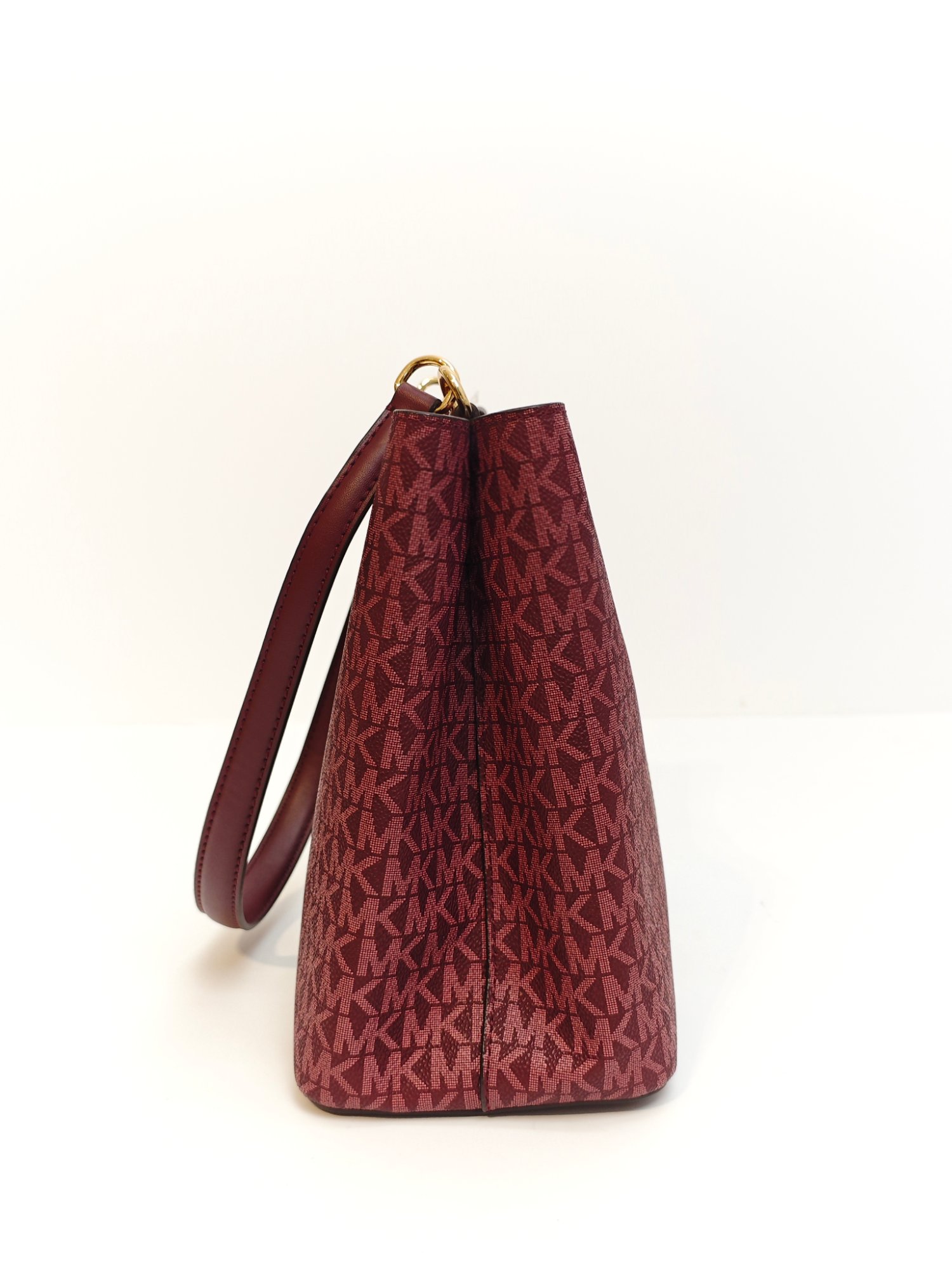TJMK-63264 Michael Kors Pratt Medium Bucket Shoulder Bag Oxblood NBU