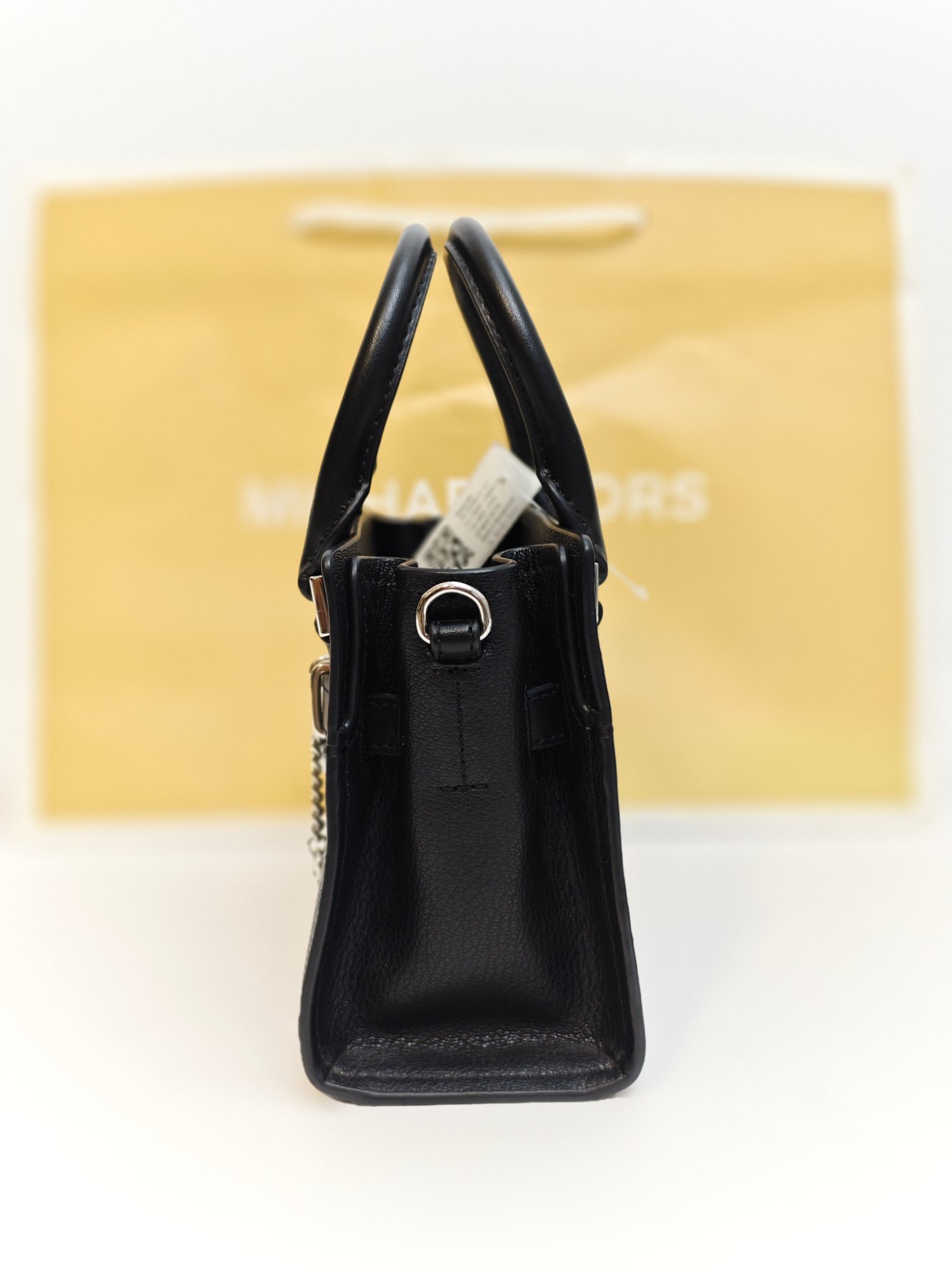 TJMK-63465 Michael Kors Hamilton Mini Tote Crossbody Bag Black PRELOVED