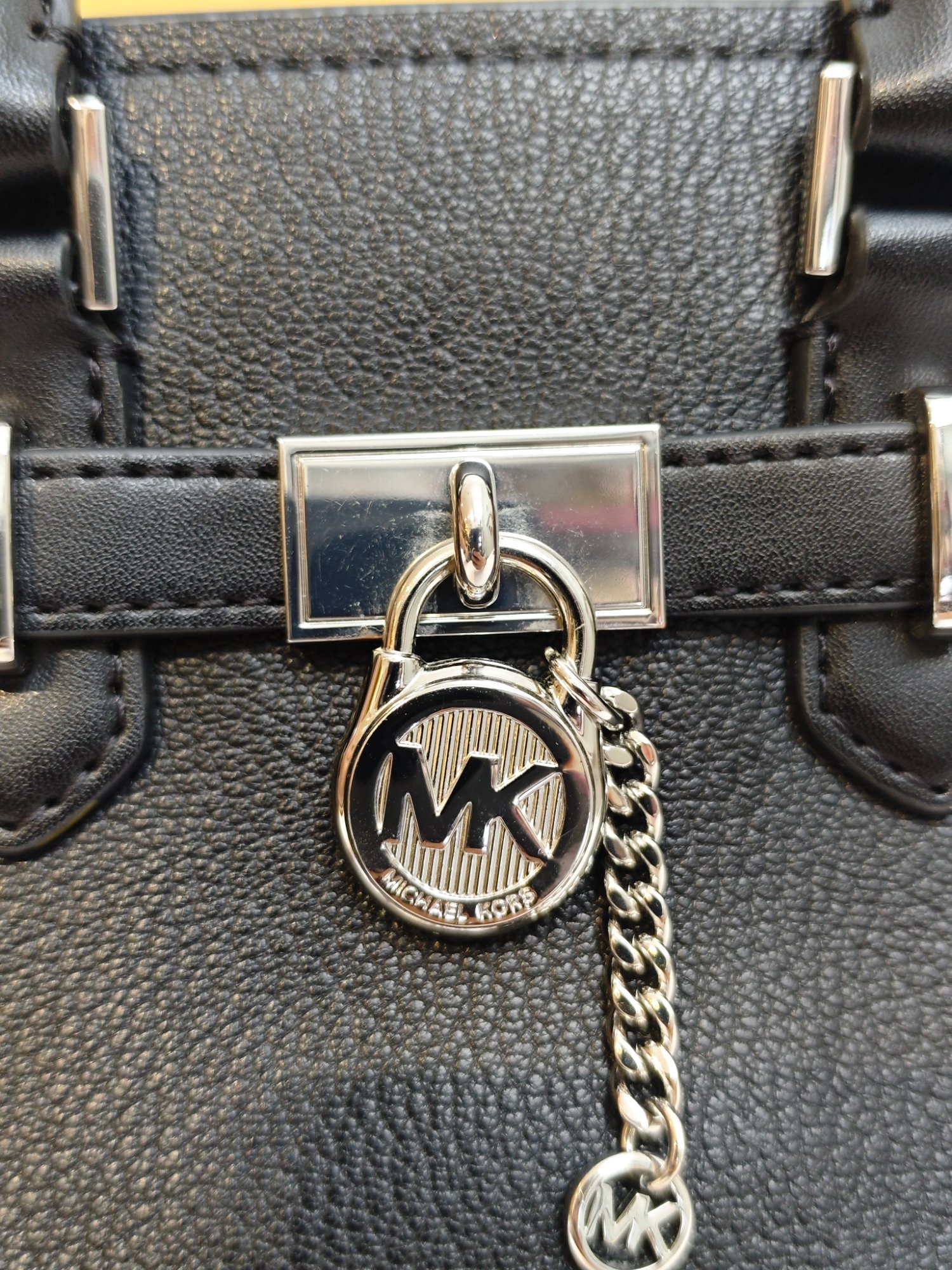 TJMK-63465 Michael Kors Hamilton Mini Tote Crossbody Bag Black PRELOVED