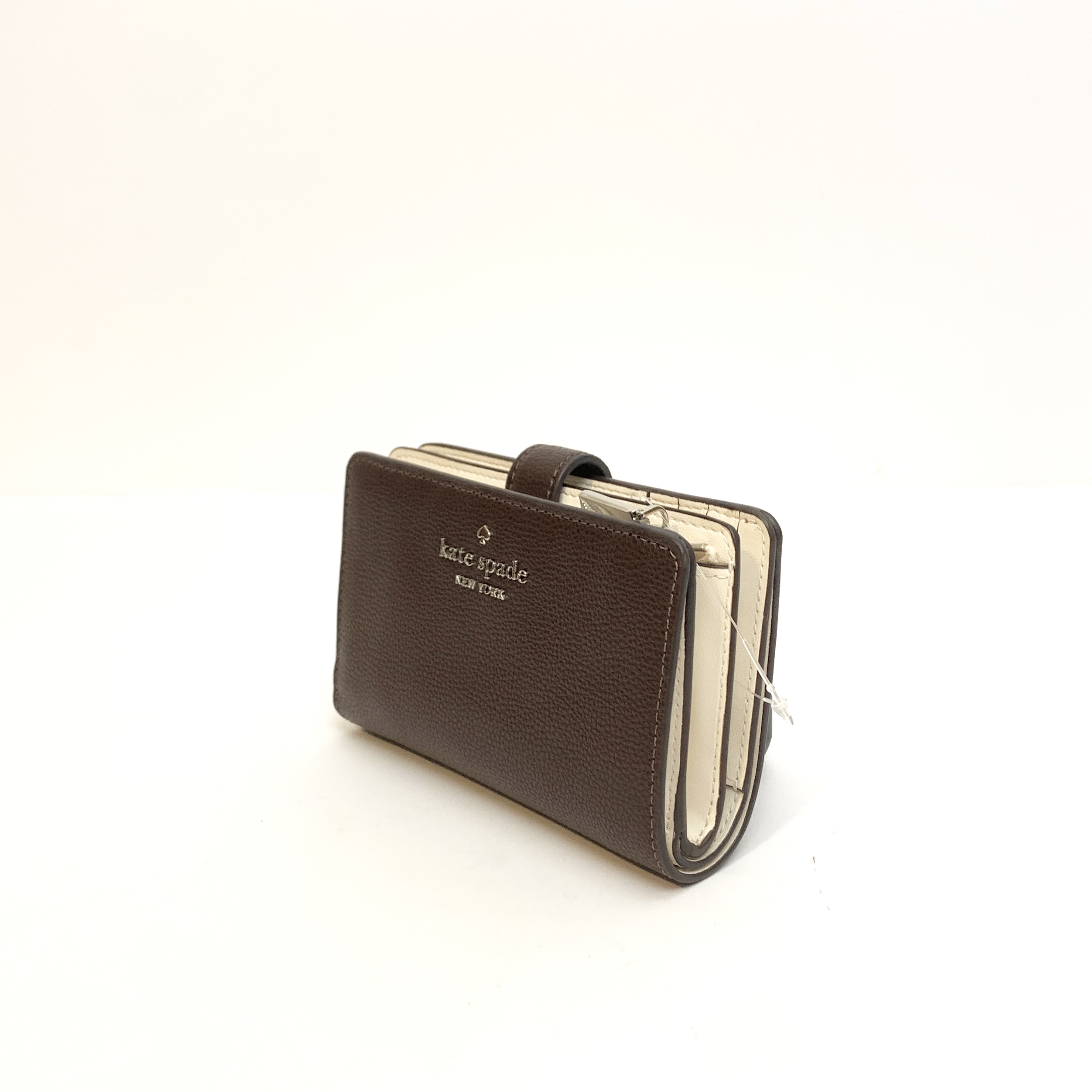 WLOKS-63505 Kate Spade Medium Bifold Wallet Hot Fudge NEW