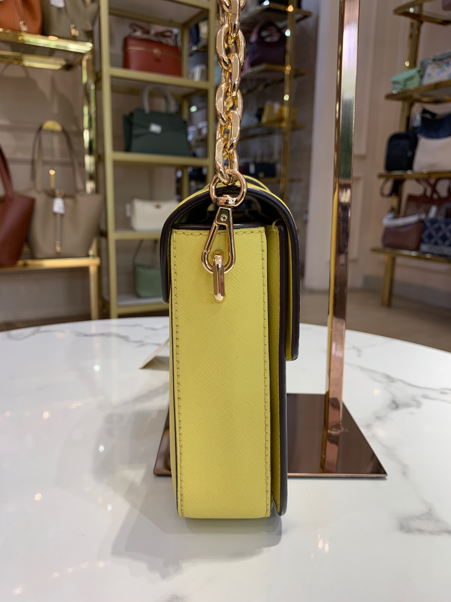 TJMK-63114 Michael Kors Carmen Medium Shoulder Bag Sunshine PRELOVED NETT