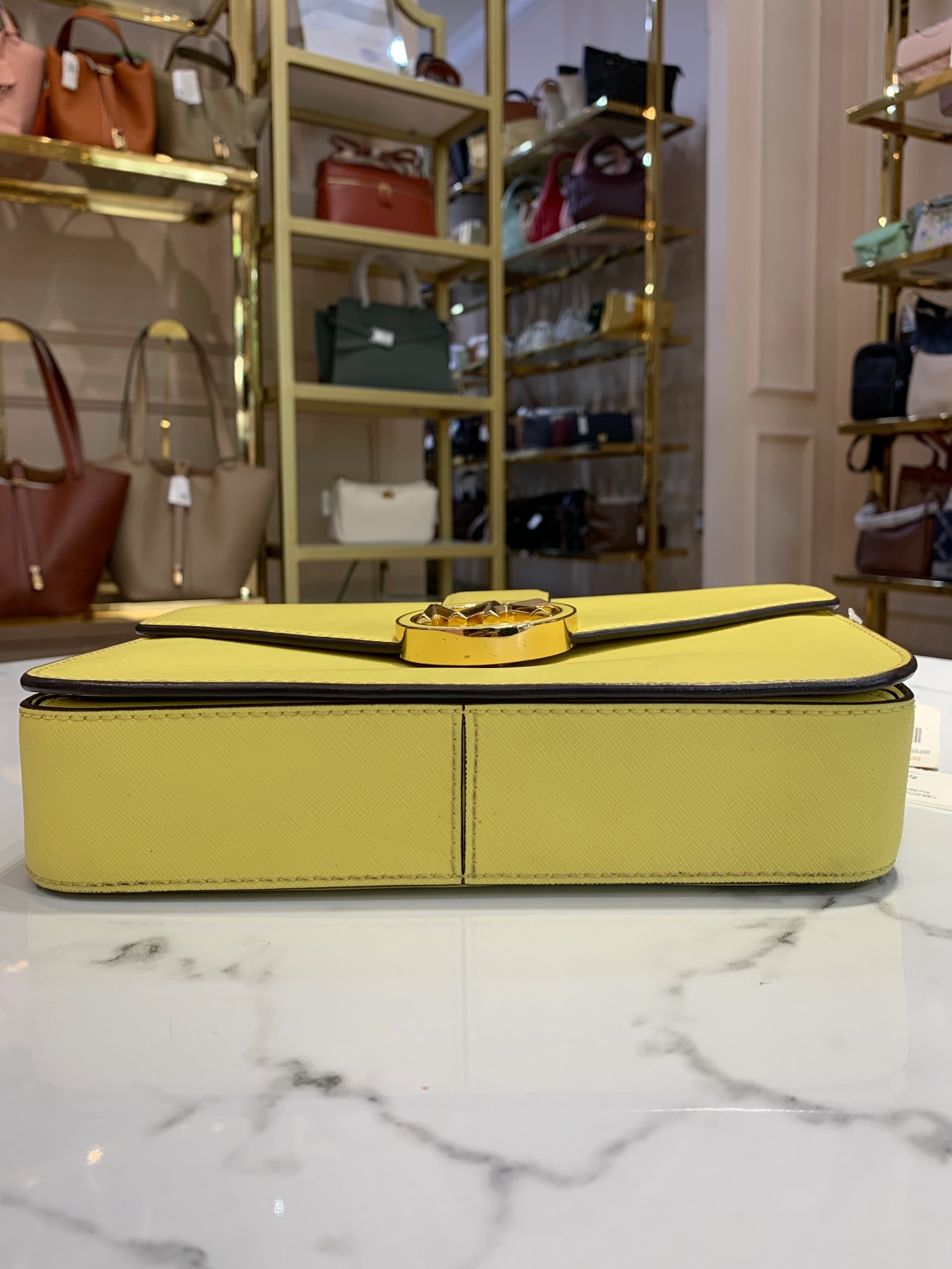 TJMK-63114 Michael Kors Carmen Medium Shoulder Bag Sunshine PRELOVED NETT