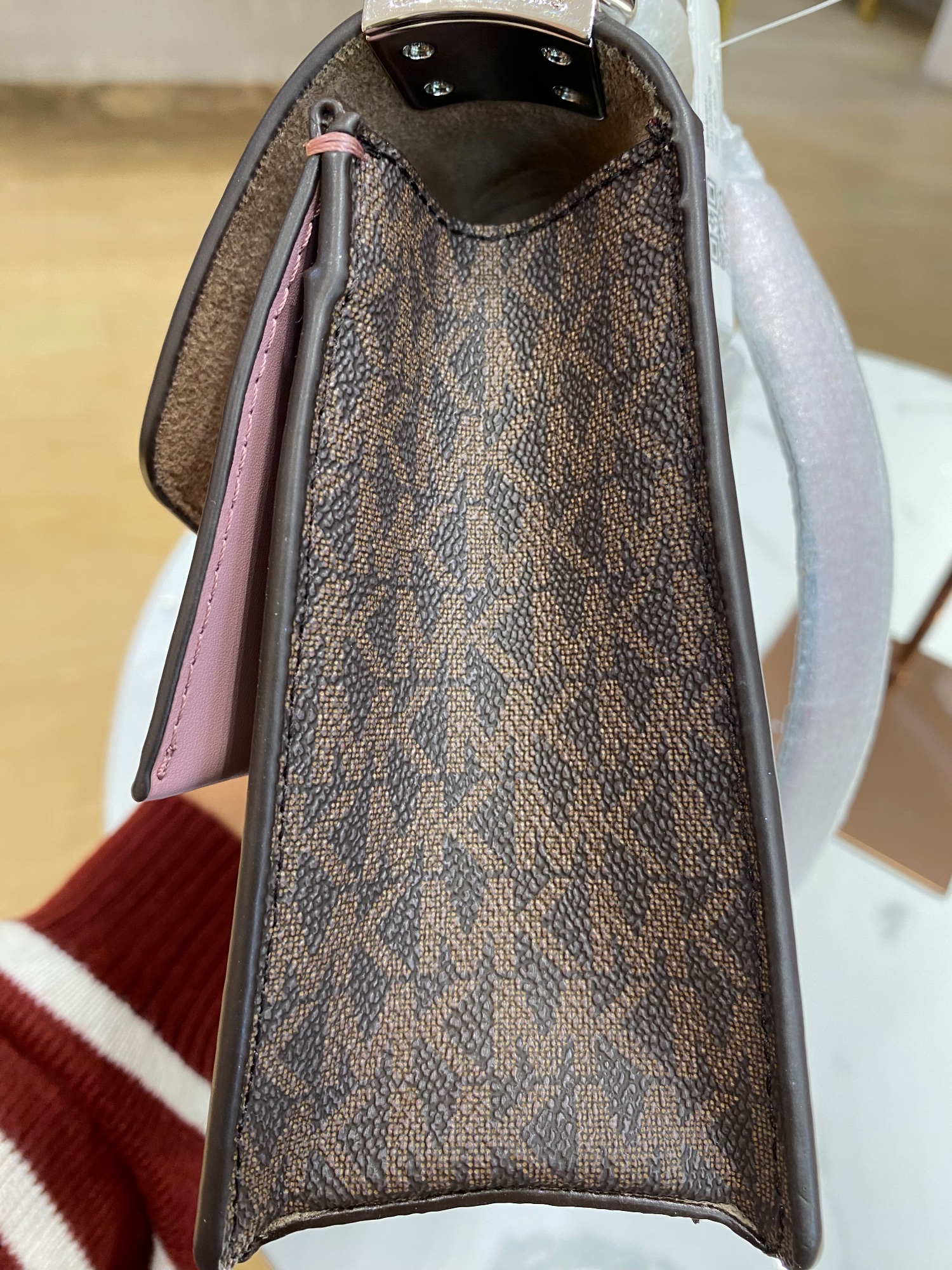 TJMK-62829 Michael Kors Greenwich Small Convertible Xbody Bag Royal Pink Multi NEW NETT
