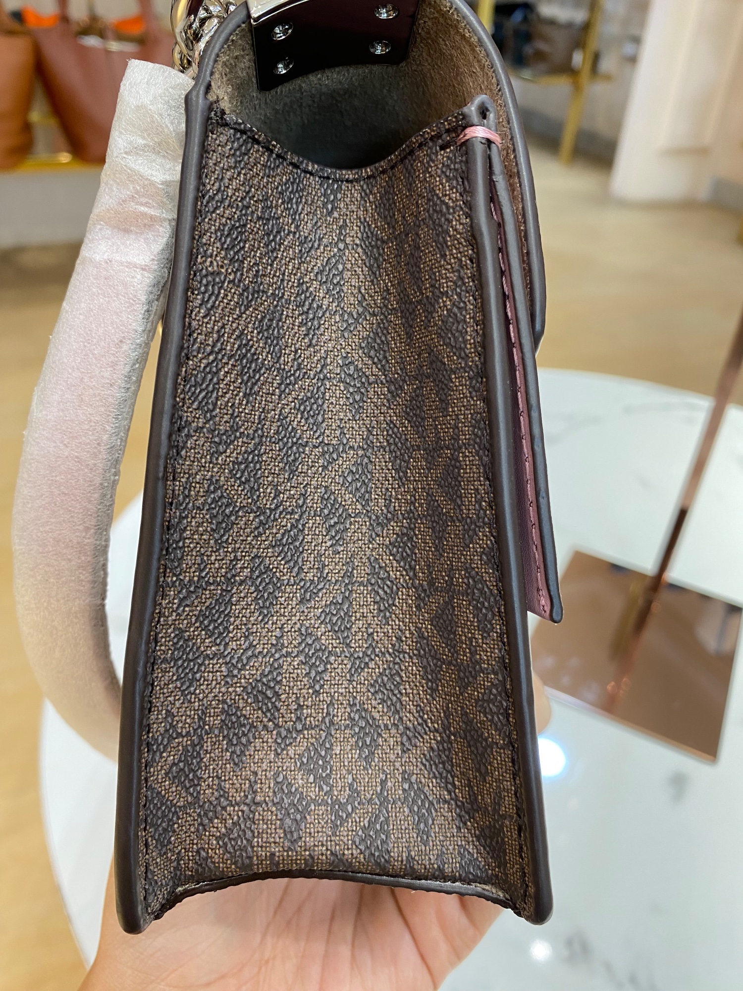TJMK-62829 Michael Kors Greenwich Small Convertible Xbody Bag Royal Pink Multi NEW NETT