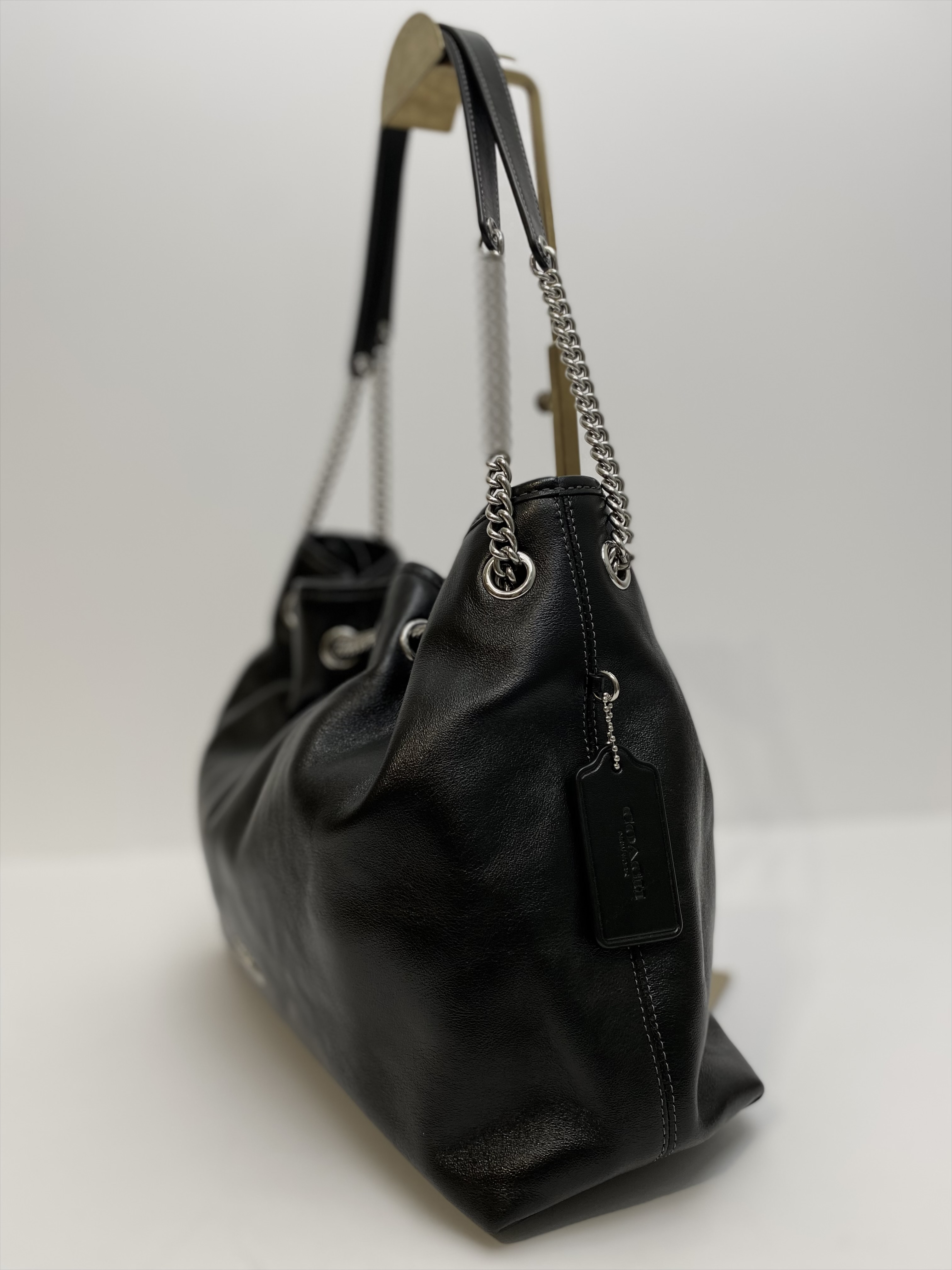 TJCCH-63446 Coach Evelyn Shoulder Bag Black NBU NETT