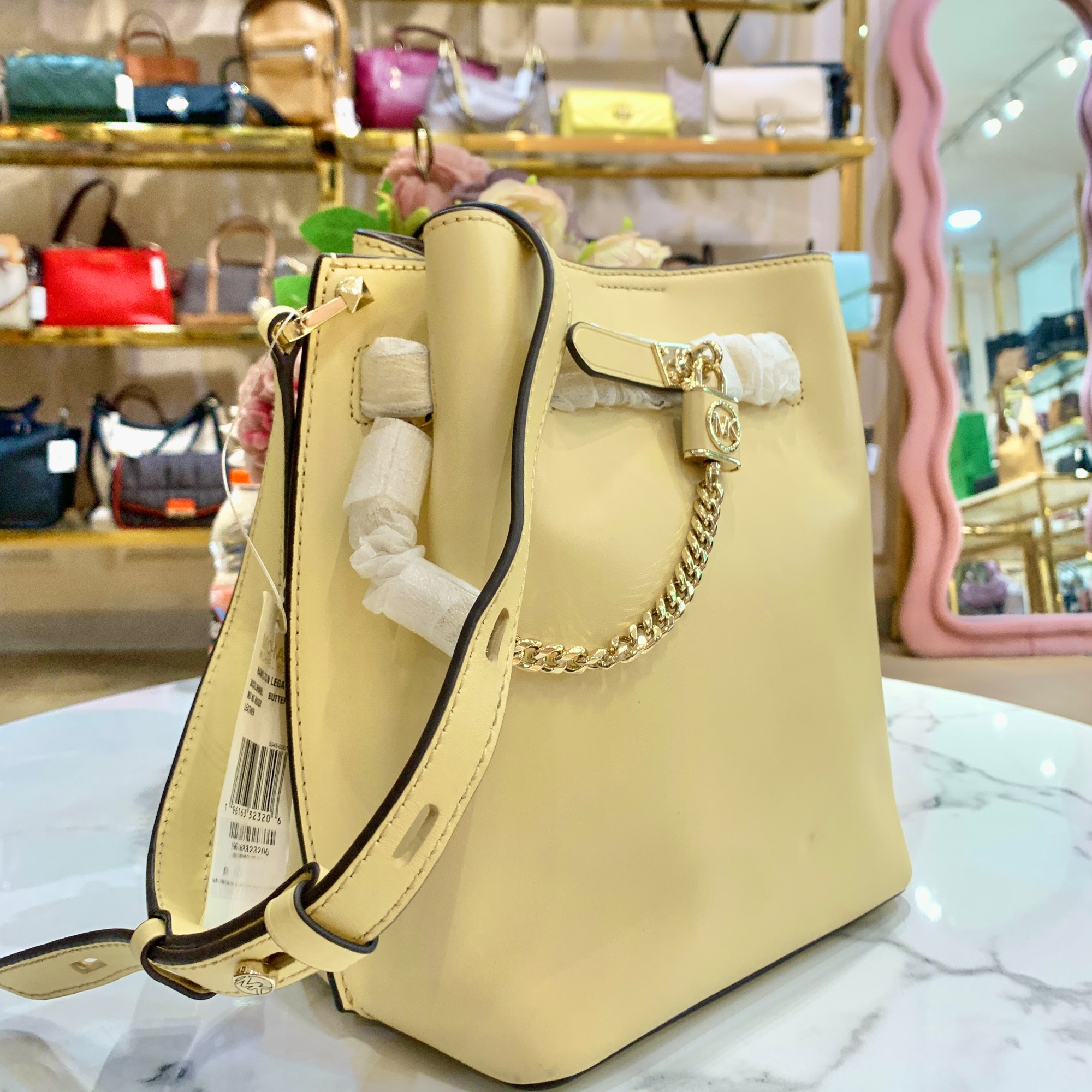 NMK-61534 Michael Kors Hamilton Legacy Medium Messenger Buttermilk NETT NEW