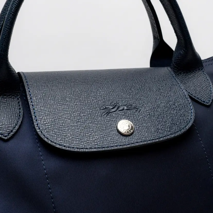 Longchamp Le Pliage Neo Medium With Long Strap Marine NEW
