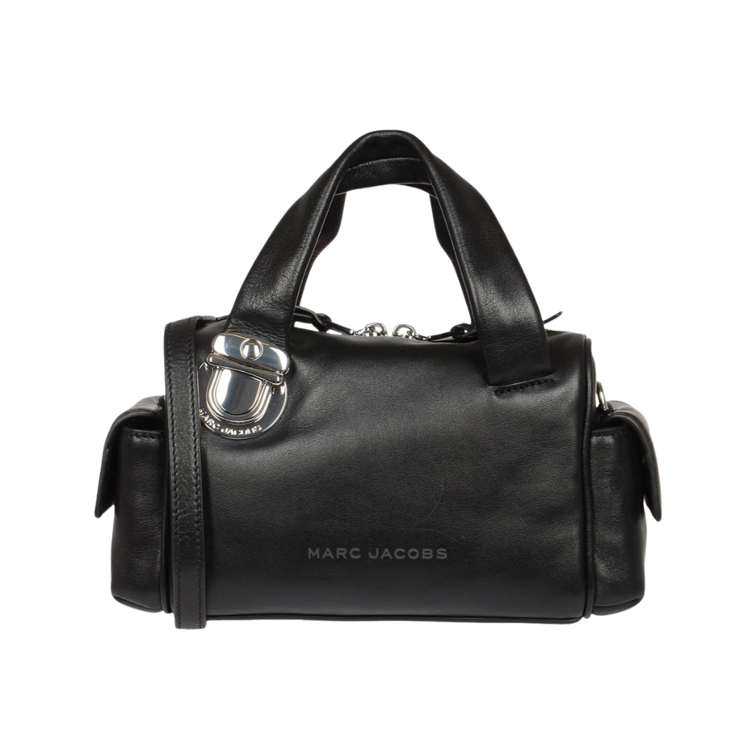 Marc Jacobs The Pushlock Satchel Bag Black New Image