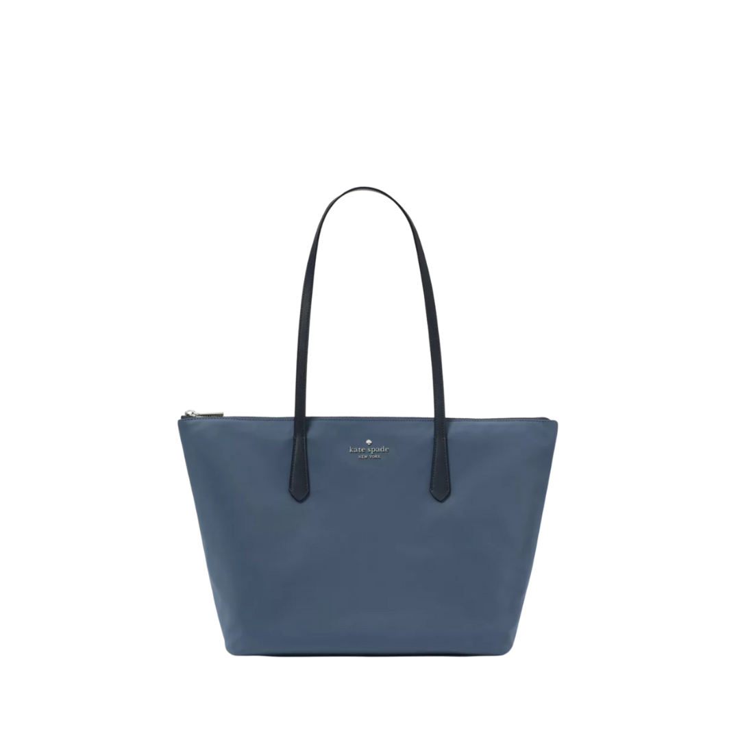 Kate Spade Kitt Nylon Large Tote Bluestone New Image