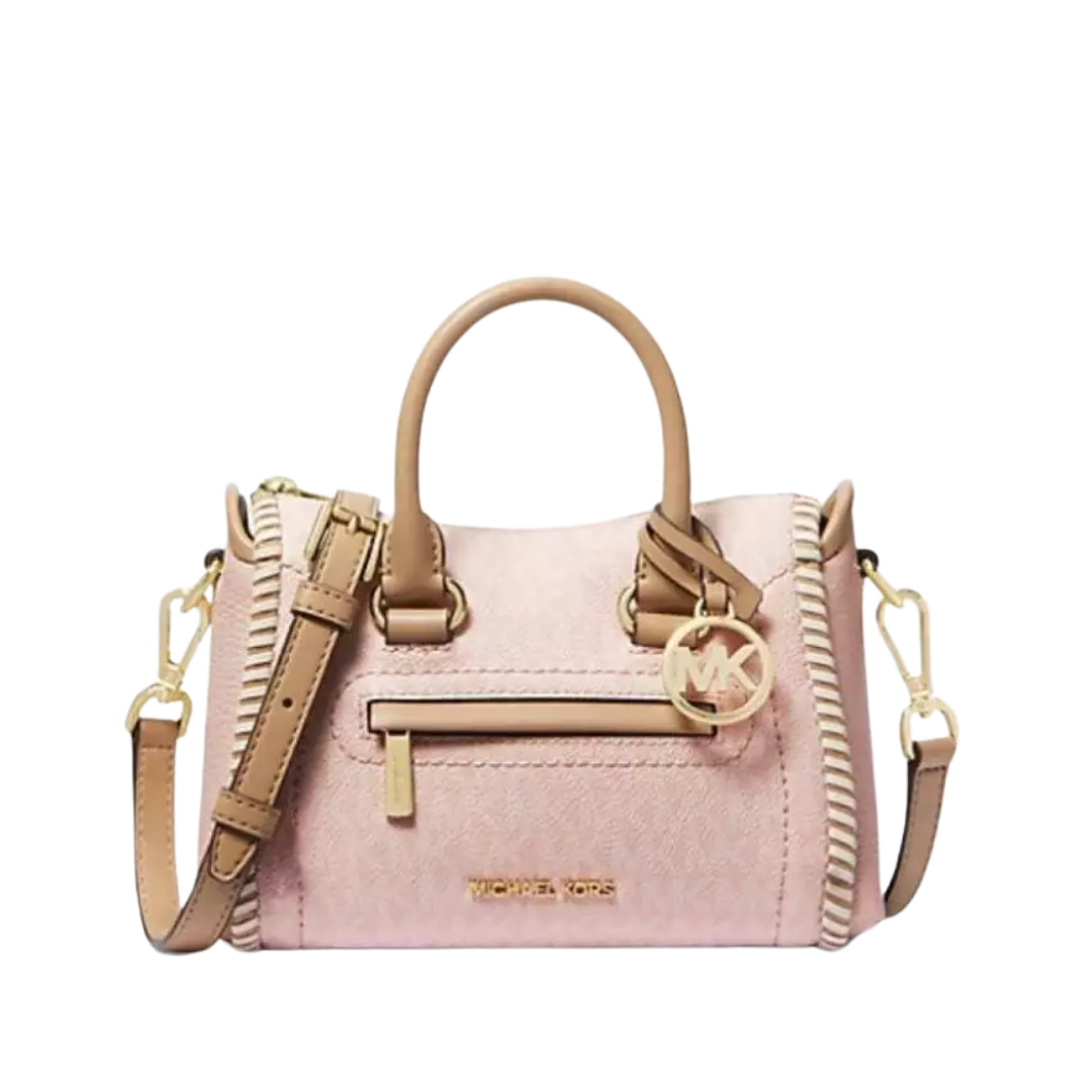 Michael Kors Carine Xs Tz Satchel Crossbody Lt Powderblush Multi New Image