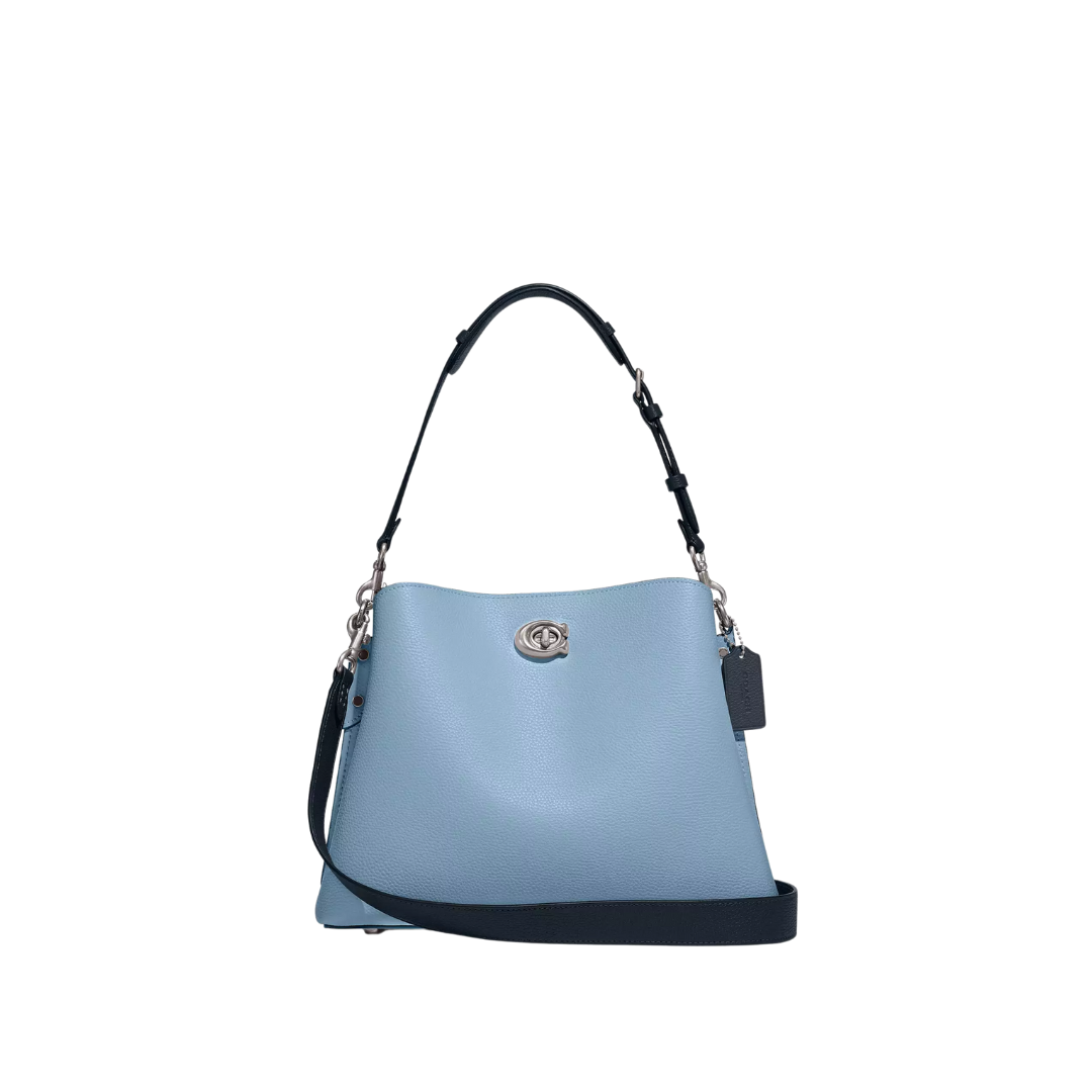 Coach Willow Shoulder Bag Colorblock Pool Multi New Image