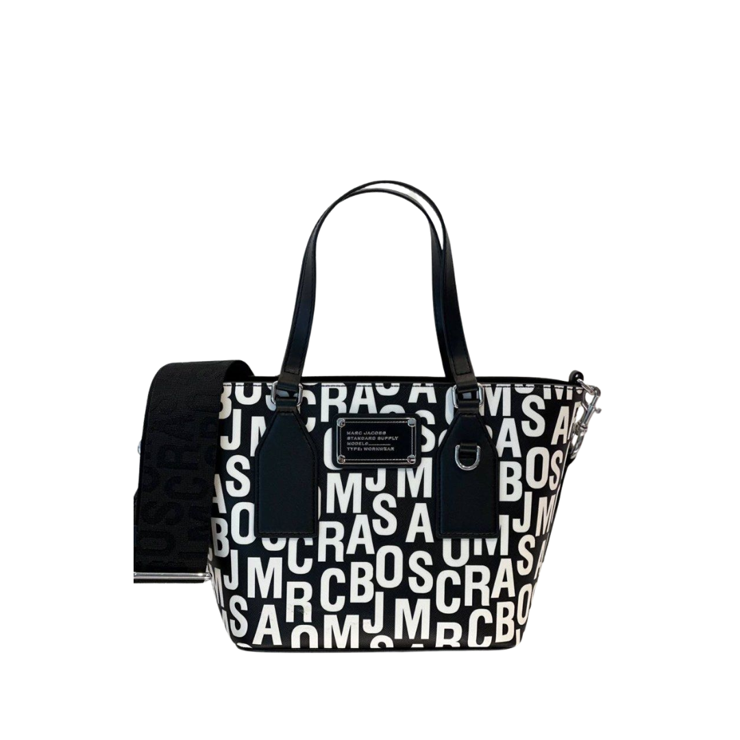 Marc Jacobs Trademarc  Small Tote Black/White New Image
