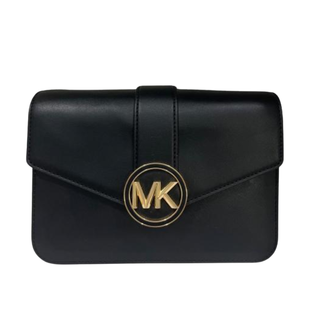 Michael Kors Carmen Medium Convertible Shoulder Bag Black New Image