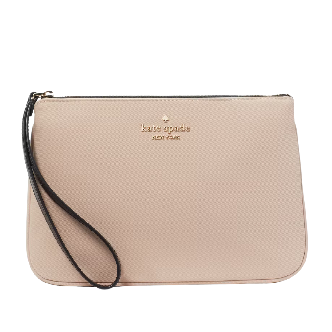 Kate Spade Chelsea Medium Wristlet Pouch Warm Beige New Image