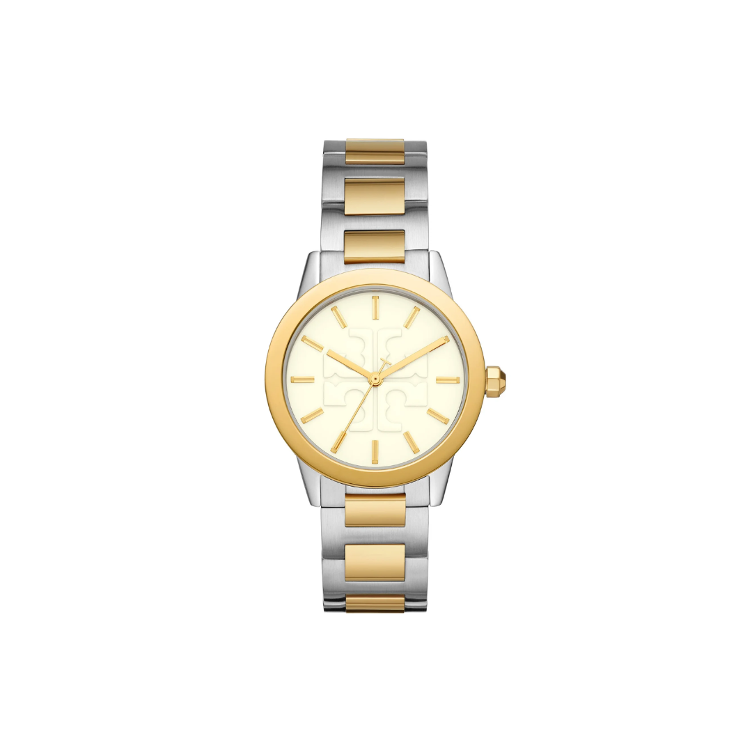 Tory Burch Watch TBW2025 Two Tone Stainless Gold Silver New Image