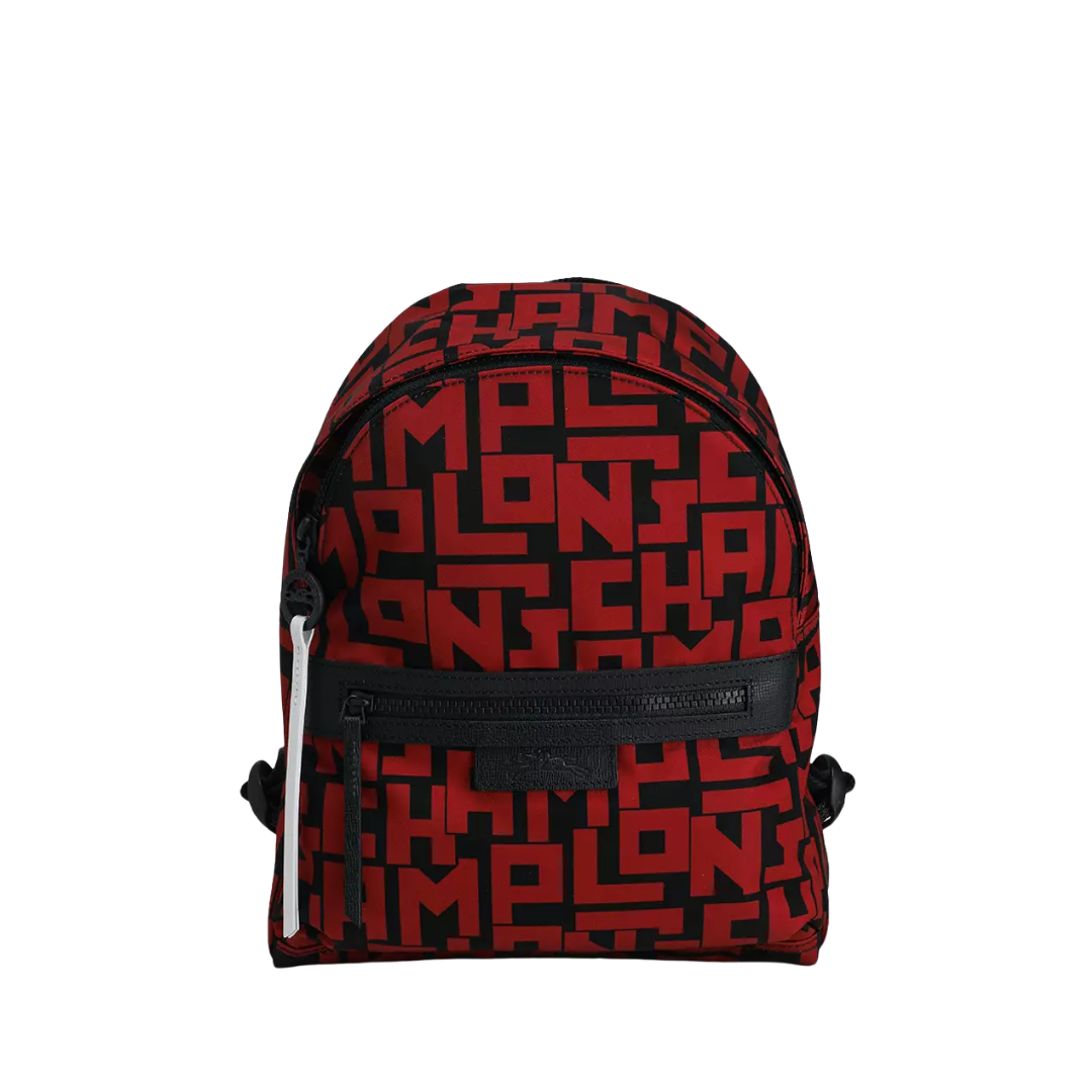 Longchamp Le Pliage LGP Large Backpack in Brick/Black New Image