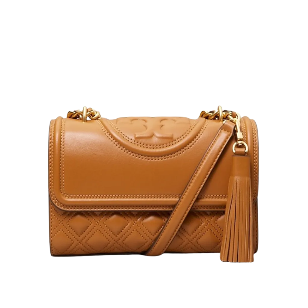 Tory Burch Fleming Small Convertible Shoulder Bag Kobicha NEW Image