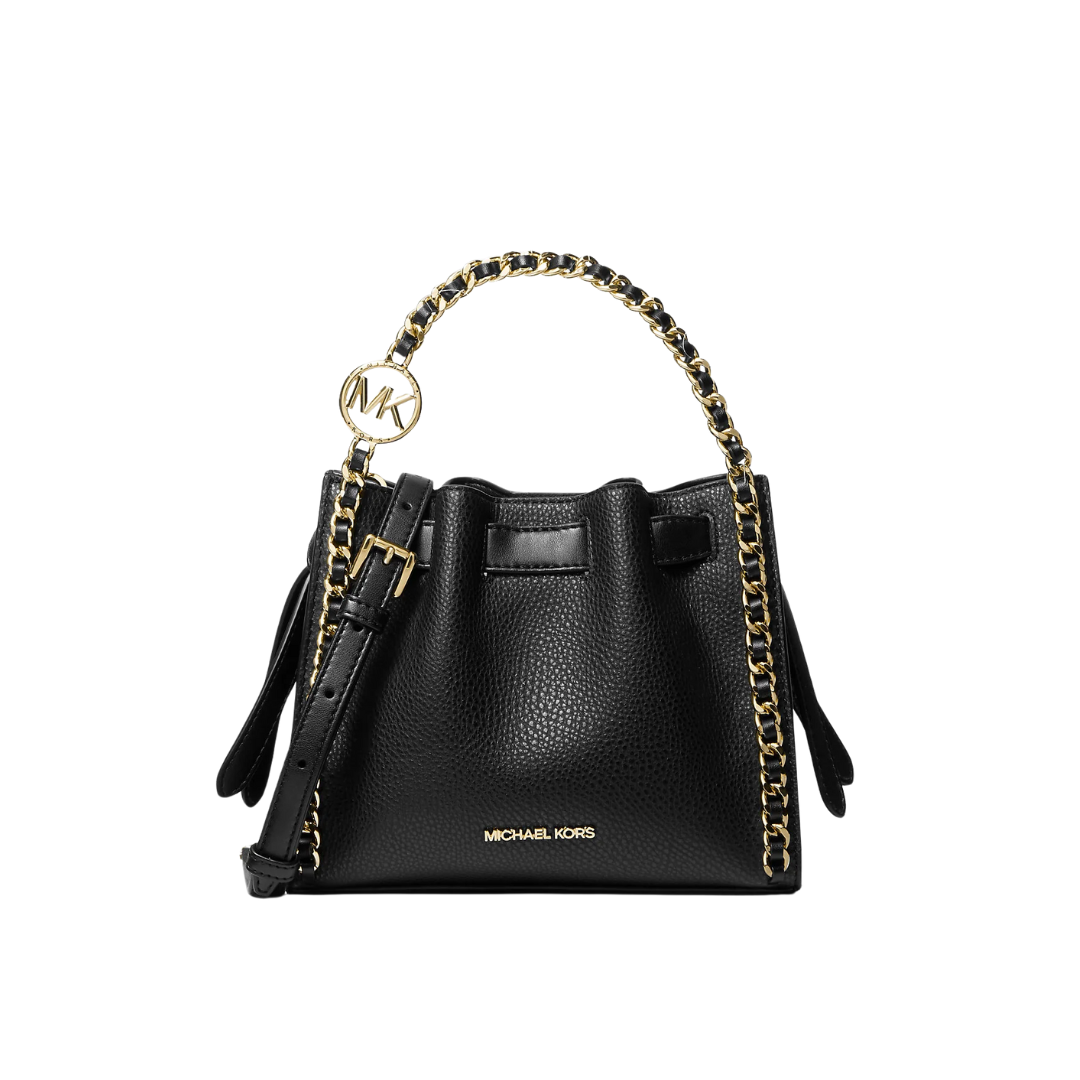 Michael Kors Mina Small Belt Chain Inly Crossbody Black New NETT Image