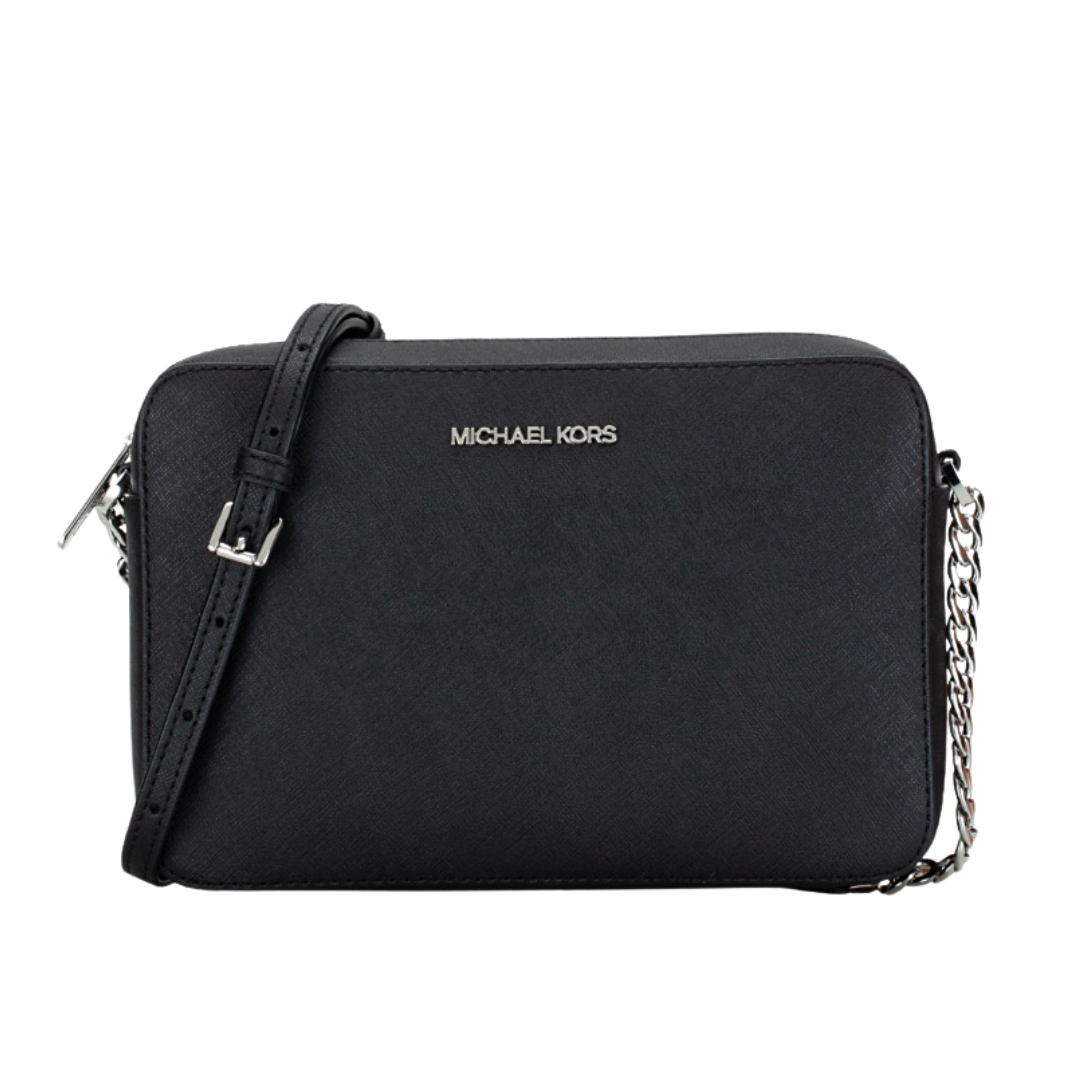 Michael Kors Jetset Item Large Ew Crossbody Black New Image