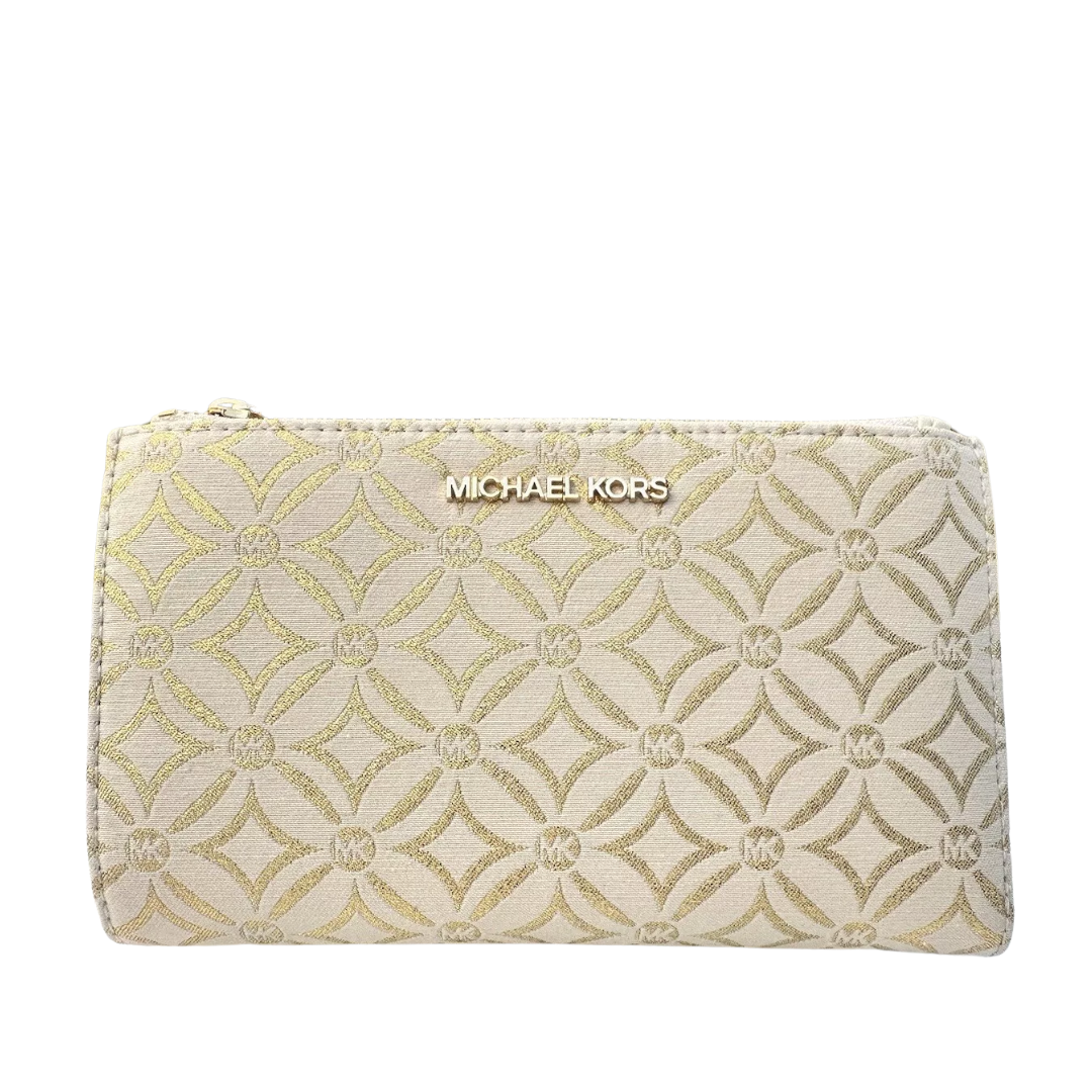 Michael Kors Jetset Travel Large Doublezip Wrislet Gold Multi New Image