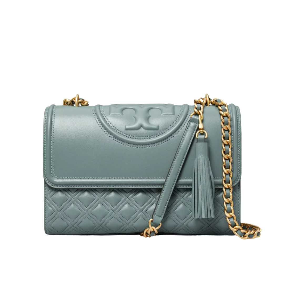 Tory Burch Fleming Convertible Shoulder Bag Arctic NEW Image